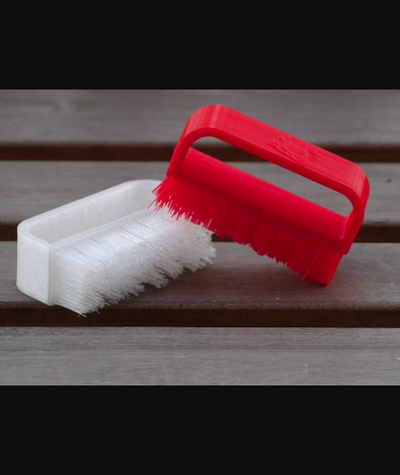 nail brush - fully 3d printed by sunshine download free stl model printablescom models household bathroom nsfw thingiverse 3d print model - Mito3D