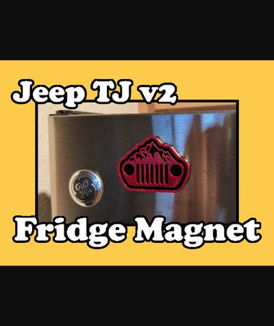 jeep tj v2 kühlschrank magnet by iqless download frei stl modell druckbares 3d modelle haushalt zuhause haus dekor wrangler kühlschrankmagnete 3d print model - Mito3D