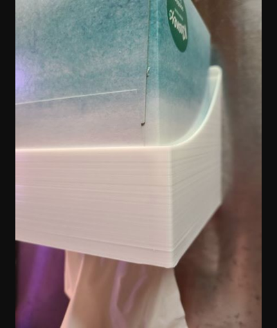 magnético tejido caja pared percha remezclar doble talla capaz by djmac descargar gratis stl modelo imprimibles com 3d modelos casa oficina thingiverse kleenex dispensador papel 3d print model - Mito3D