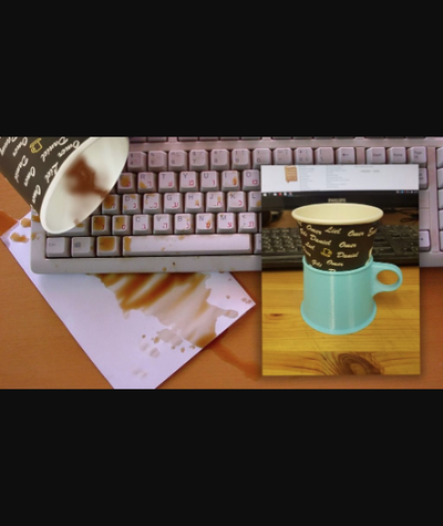 papier tasse halter unterstützung by abonnieren download frei stl modell druckbares 3d modelle haushalt büro kaffee thingiverse pappbecher 3d print model - Mito3D