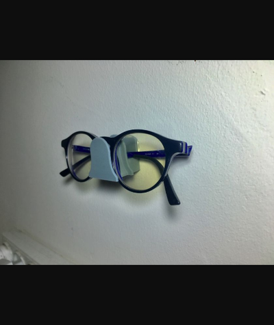gözlük duvar binmek kulp destek by rubenzilzer indir bedava stl model basılabilirler com 3d modeller ev halkı ofis duvara monte şeytani standı 3d print model - Mito3D