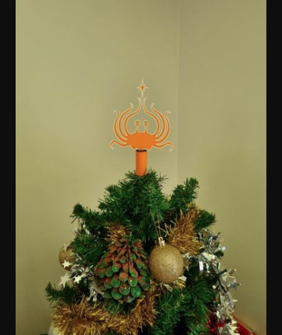 flying spaghetti monster xmas tree topper by cfresh download free stl model printablescom 3d models costumes & accessories props thingiverse fsm 3d print model - Mito3D