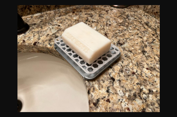 drenante sapone spugna piatto by angelo scarica gratuito stl modello printables com 3d modelli domestico cucina 3d print model - Mito3D