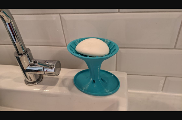 jabón bar plato by residente malvado descargar gratis stl modelo imprimibles com 3d modelos casa baño jabonera drenaje pastilla 3d print model - Mito3D