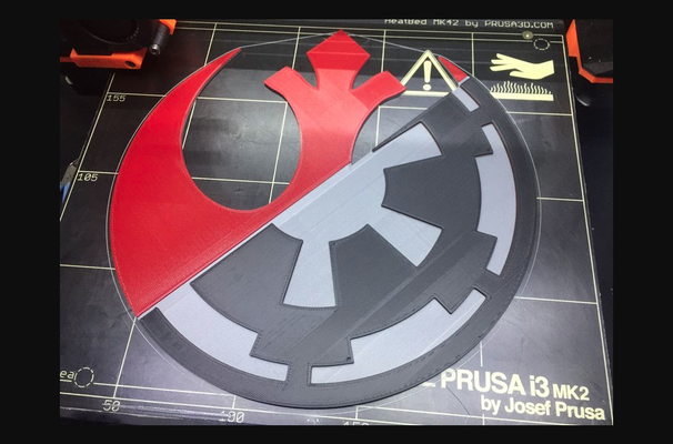 rebel imperial logo by tgsparky77 download free stl model printablescom 3d models art & design 2d plates logos 3d print model - Mito3D