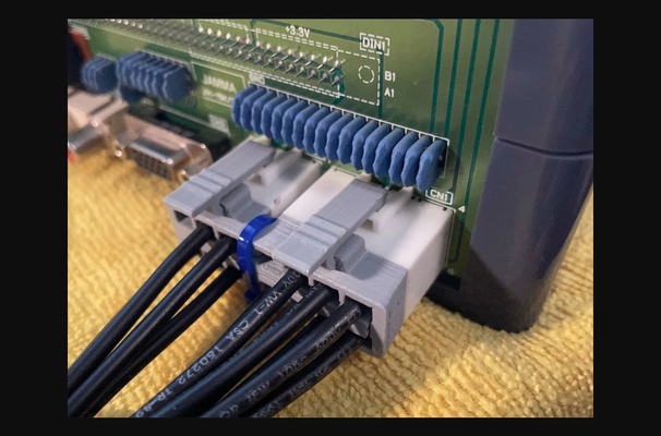 power plug housing sega naomi arcade system by jeff chen download free stl model printablescom 3d models gadgets video games cable 3d print model - Mito3D