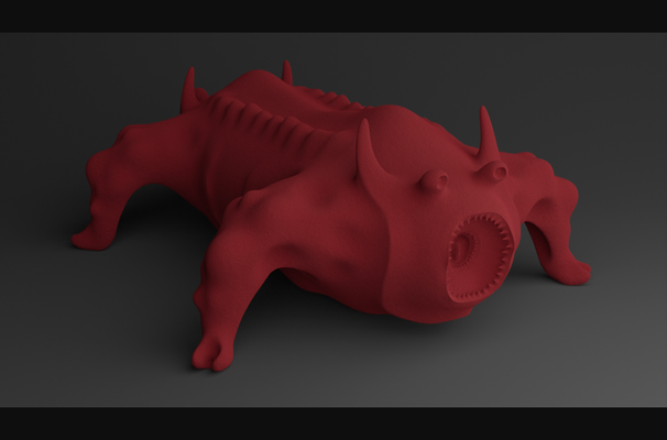 tête créature by info télécharger libre stl modèle imprimables com 3d modèles art conception sculptures animal monstre 3d print model - Mito3D
