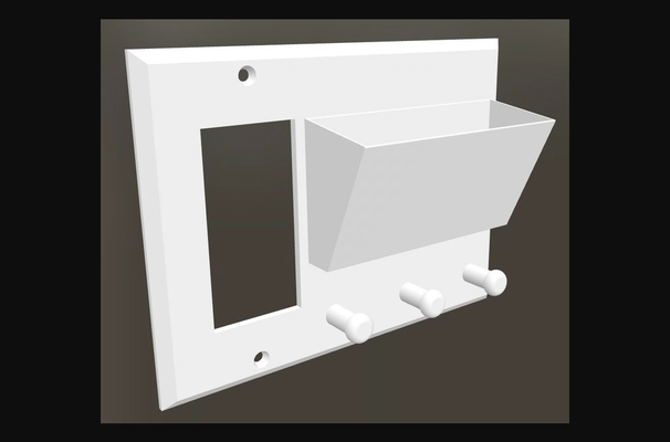 duvar tabak anahtar askı kart kulp destek by ivan indir bedava stl model basılabilirler com 3d modeller ev halkı ekipman anahtarlık örtmek kılıf sahibi ışık anahtarı şeytani 3d print model - Mito3D