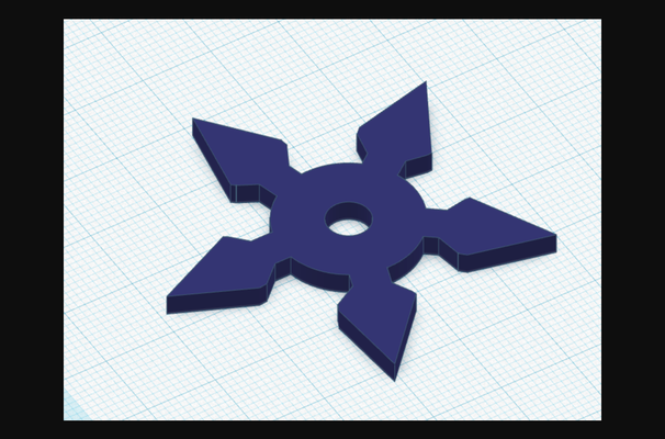 good ninja star by farfadet46 download free stl model printablescom 3d models costumes & accessories props simple 3d print model - Mito3D