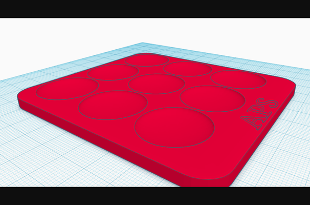 paint plate by antdam download free stl model printablescom 3d models art & design designs printinplace easy 3d print model - Mito3D