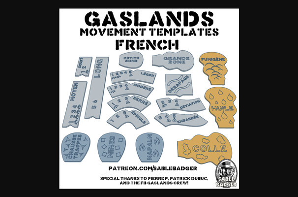 gaslands - movement templates 2022 french by sablebadger download free stl model printablescom 3d models toys & games movementtemplate 3d print model - Mito3D
