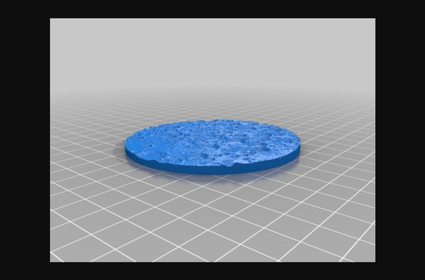 moon coasters by three body problem download free stl model printablescom 3d models learning physics & astronomy topography coaster topographical 3d print model - Mito3D