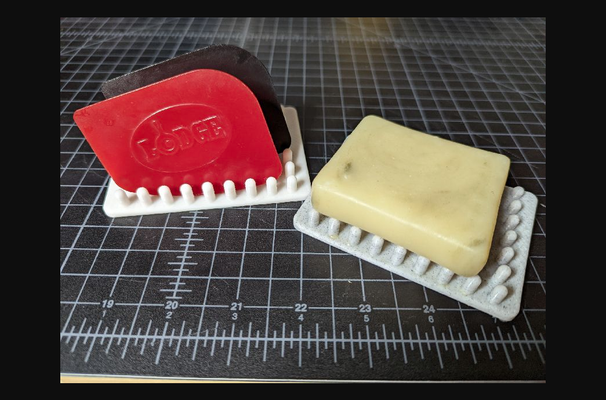 boşaltılabilir sabun tabak by rbar indir bedava stl model basılabilirler com 3d modeller ev halkı banyo sabun tutucu tepsisi 3d print model - Mito3D