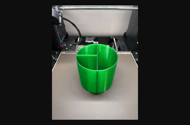 divider insert donaldsayers' tactile spiral vase pen cup by bykim download free stl model printablescom 3d models household office 3d print model - Mito3D