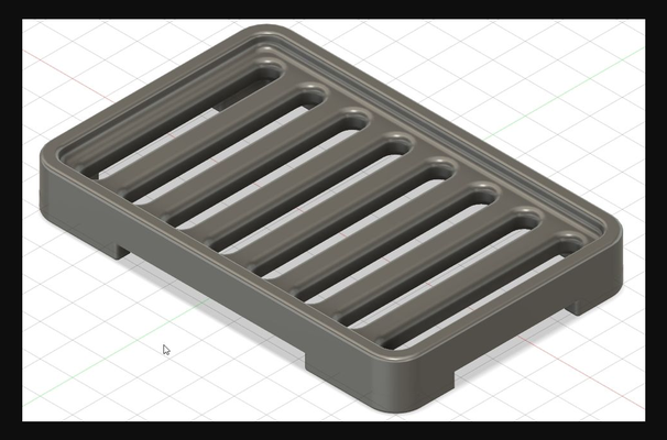 slotted soap dish by sonnyc download free stl model printablescom 3d models household bathroom feet modern bar 3d print model - Mito3D