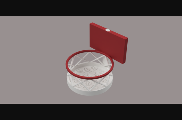 basketball goal soap container by blnewc download free stl model printablescom 3d models household bathroom 3d print model - Mito3D