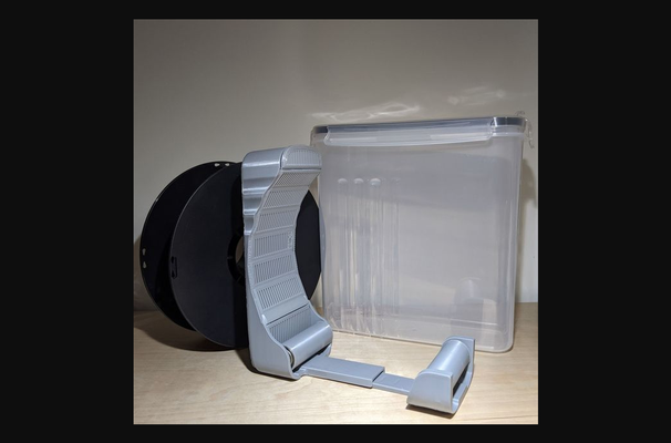 hava mühürlü kuru tek biriktirmek iplik konteyner adıyla sığınak by cad kanka indir bedava stl model basılabilirler com 3d modeller yazıcılar aksesuarlar kutu filament havuzu şeytani 3d print model - Mito3D