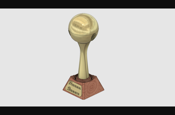 baile trofeo by owex3d descargar gratis stl modelo imprimibles com 3d modelos arte diseño diseños oro rey reina premio 3d print model - Mito3D