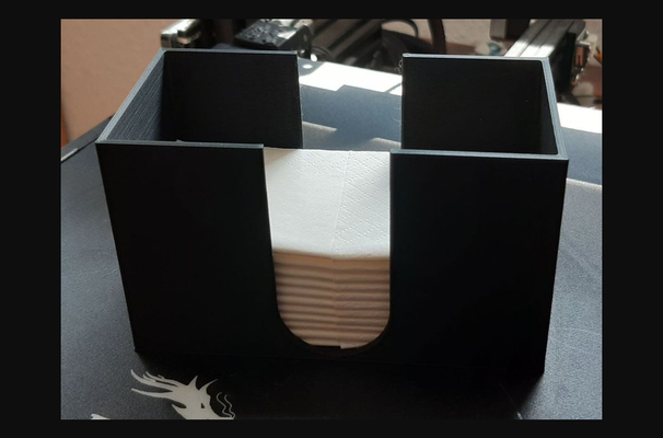 doku kutu by ash3781 indir bedava stl model basılabilirler com 3d modeller ev halkı ekipman mendil kutusu tutucu 3d print model - Mito3D