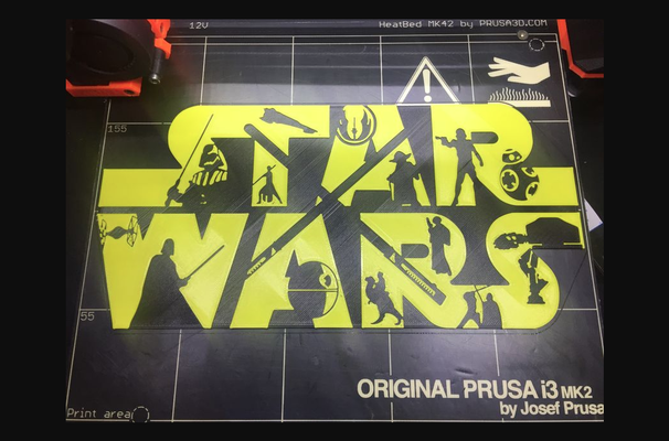 star wars logo mural v2 by tgsparky77 download free stl model printablescom 3d models art & design 2d plates logos 3d print model - Mito3D