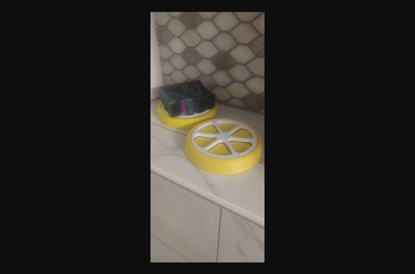 citron porte savon by chalumeau télécharger libre stl modèle imprimables com 3d modèles ménage salle bains plat agrumes 3d print model - Mito3D