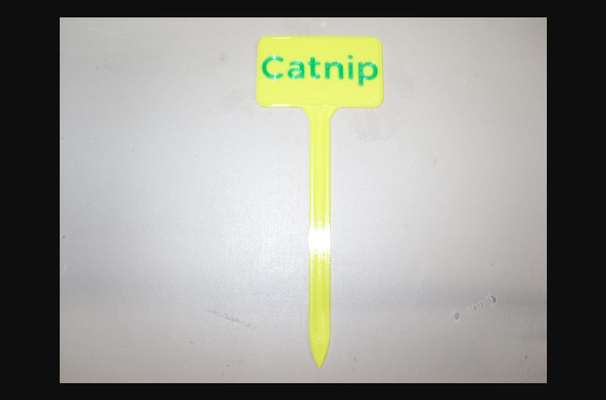 plant label catnip by lmj download free stl model printablescom 3d models household outdoor & garden herb sign tag 3d print model - Mito3D