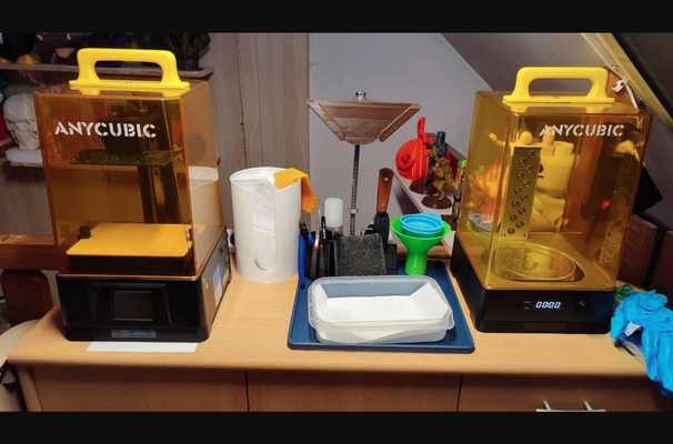 anycubic photon mono 4k - wash & care 20 station by johination download free stl model printablescom 3d models printers parts upgrades resin resinprinter 3d print model - Mito3D