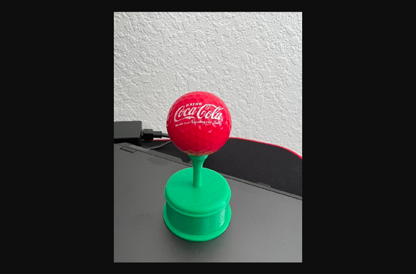golf ball trophy - remix by biffiest3d download free stl model printablescom 3d models sports & outdoor display holder stand 3d print model - Mito3D