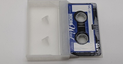 microcassette case kpreid download free stl model printablescom 3d models gadgets audio audiotape cassette cassettetape cassettetapecase 3d print model - Mito3D