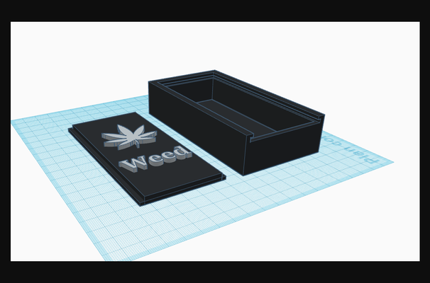 smoking box by remy6954 download free stl model printablescom 3d models hobby & makers ideas storagebox weed 3d print model - Mito3D