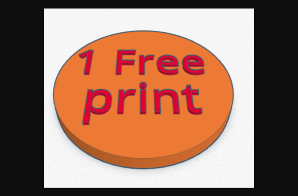3d print token by bobthebadguy download free stl model printablescom models art & design 2d plates logos coin 3d print model - Mito3D