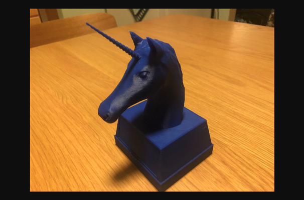 unicornio trofeo by carl corey descargar gratis stl modelo imprimibles com 3d modelos arte diseño esculturas 3d print model - Mito3D