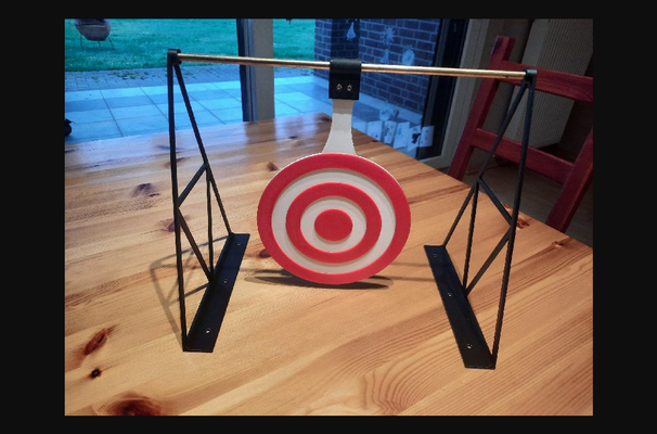 swinging target by jedmas69 download free stl model printablescom 3d models hobby & makers ideas nerf airsoft airsofttarget nerftarget 3d print model - Mito3D