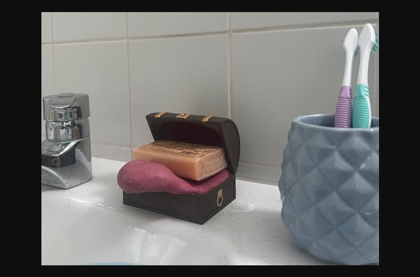 mímico sabonete prato by confusão baixar livre stl modelo printables 3d modelos casa banheiro dnd masmorras dragões saboneteira 3d print model - Mito3D