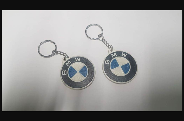 bmw keychain nfc tag by marko download free stl model printablescom 3d models fashion accessories thingiverse 3d print model - Mito3D