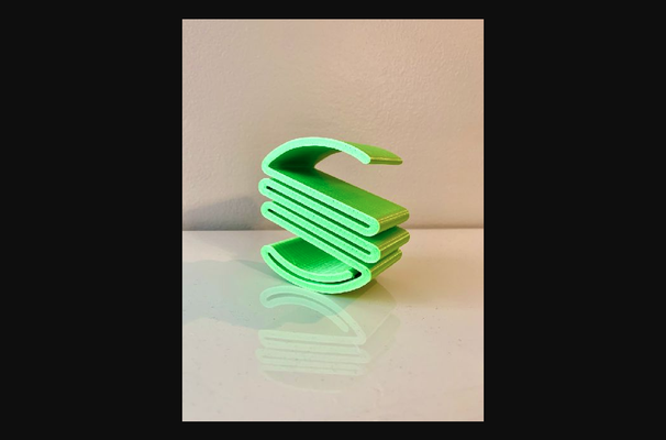 dalgalı mektup s by sanat g indir bedava stl model basılabilirler com 3d modeller tasarım tasarımlar harfler 3dlettering 3dletters 3d print model - Mito3D
