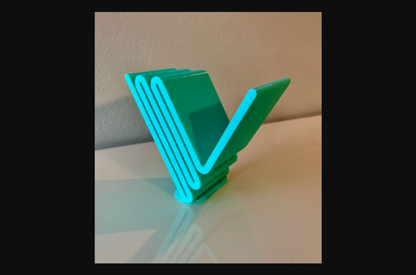 dalgalı mektup v by sanat g indir bedava stl model basılabilirler com 3d modeller tasarım tasarımlar harfler 3dlettering 3dletters 3d print model - Mito3D