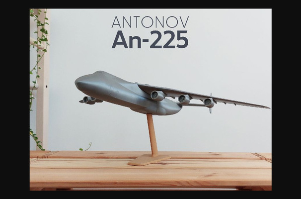 antonov 225 mriya 1 200 by kleriker download frei stl modell druckbares 3d modelle spielzeuge spiele fahrzeuge flugzeug jet ukraine 3d print model - Mito3D