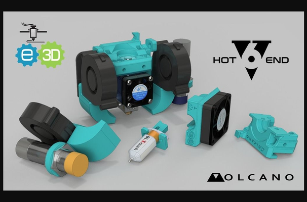 cr-10 heavy duty customisable modular e3d v6 mount volcano 5015 abl by chito download free stl model printablescom 3d models printers accessories cr10 hotend 3d print model - Mito3D