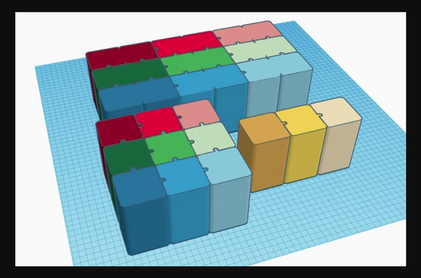 modüler masaüstü organizatör bina bloklar by bvogl indir bedava stl model basılabilirler com 3d modeller hobi yapımcılar araçlar el aleti tutucu kalemlik masa düzenleyici şeytani 3d print model - Mito3D