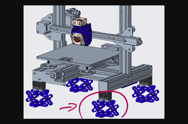 ender 3 v2 ammortizzatore piedi morbido molle by aronlk scarica gratuito stl modello printables com 3d modelli stampanti creality parti aggiornamenti ender3v2 crealityender3v2 upgradeender3v2 3d print model - Mito3D