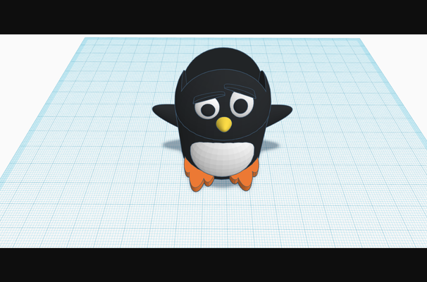 pinguino porta penna by robert hv scarica gratuito stl modello printables com 3d modelli domestico ufficio 3d print model - Mito3D