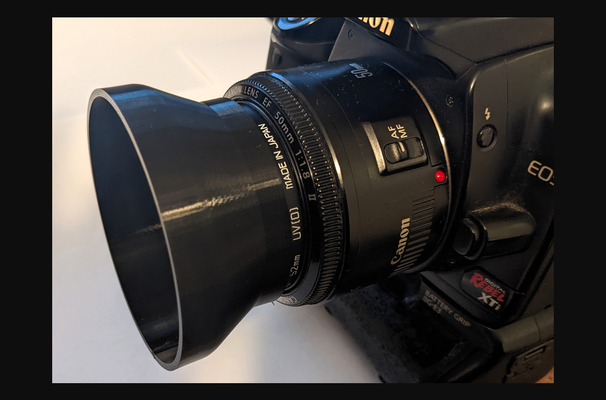 lente capucha 52mm by hazlo descargar gratis stl modelo imprimibles com 3d modelos artilugio foto vídeo cámara cubierta 3d print model - Mito3D