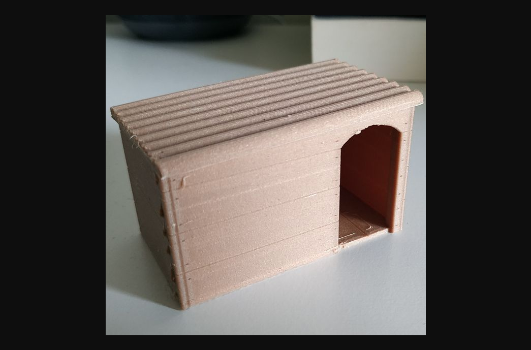 miniatura casinha cachorro by esquilo baixar livre stl modelo printables 3d modelos brinquedos jogos construção 3D print model - Mito3D