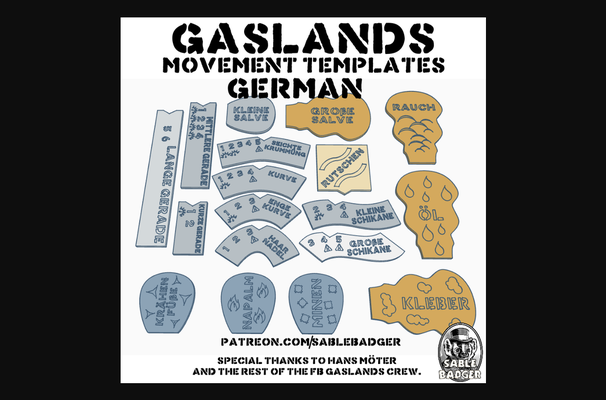 gaslands - movement templates 2022 german by sablebadger download free stl model printablescom 3d models toys & games tabletopgaming 3d print model - Mito3D