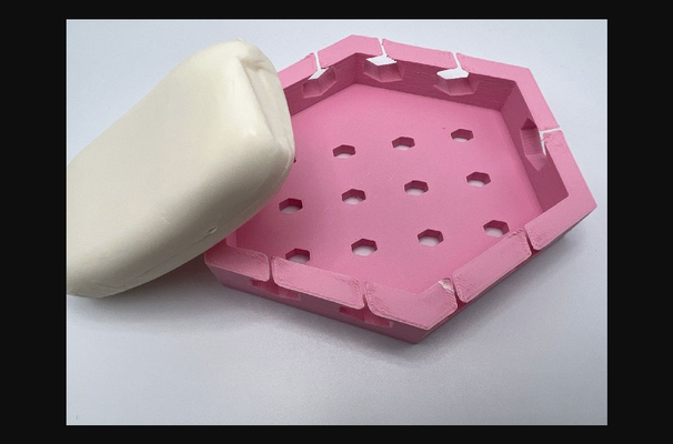 hexágono sabonete prato by superfan1 baixar livre stl modelo printables 3d modelos casa banheiro saboneteira 3d print model - Mito3D