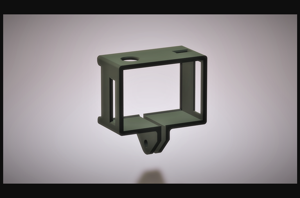 gopro hero2 frame + edit file by noname engineer download free stl model printablescom 3d models gadgets photo & video thingiverse goprohero2 3d print model - Mito3D