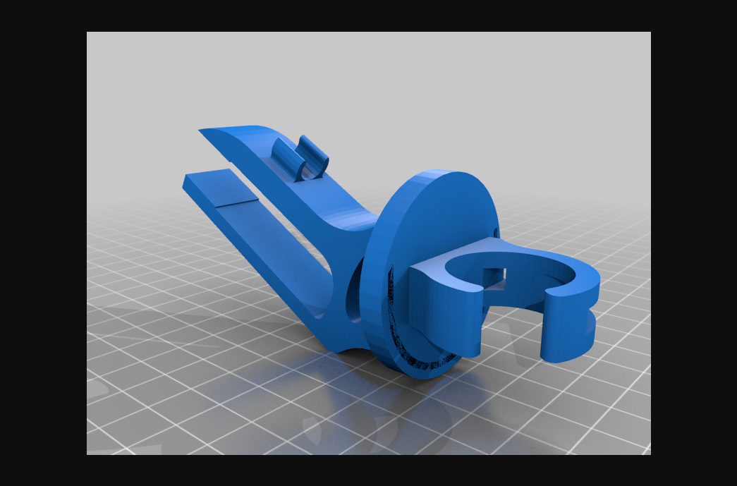 veridesk cable holder by guy sheffer guysoft download free stl model printablescom 3d models household office thingiverse 3D print model - Mito3D