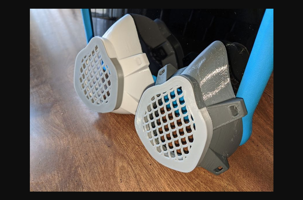 filter grill änderung bolivair stil covid maske by getriebe download frei stl modell druckbares 3d modelle haushalt haus ausrüstung thingiverse 3d print model - Mito3D