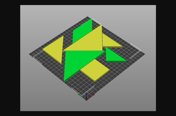 tangrams kühlschrank tftf by abonnieren download frei stl modell druckbares 3d modelle lernen objekte puzzle spiel magnet blöcke 3d print model - Mito3D